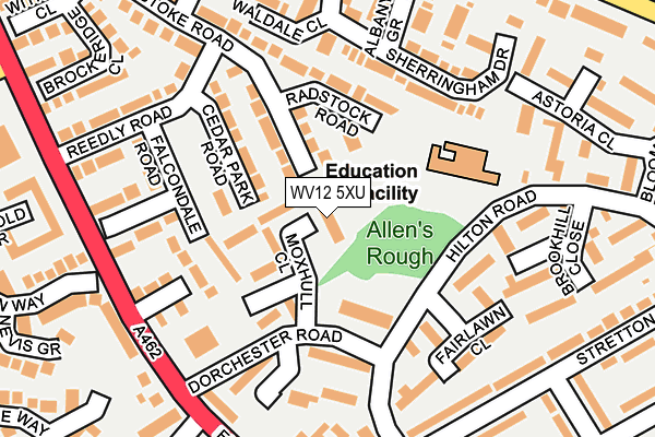 WV12 5XU map - OS OpenMap – Local (Ordnance Survey)