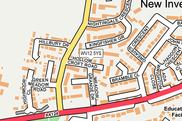 WV12 5YS map - OS OpenMap – Local (Ordnance Survey)