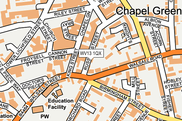 Map of PEARL FASHION JEWELLERY LTD at local scale