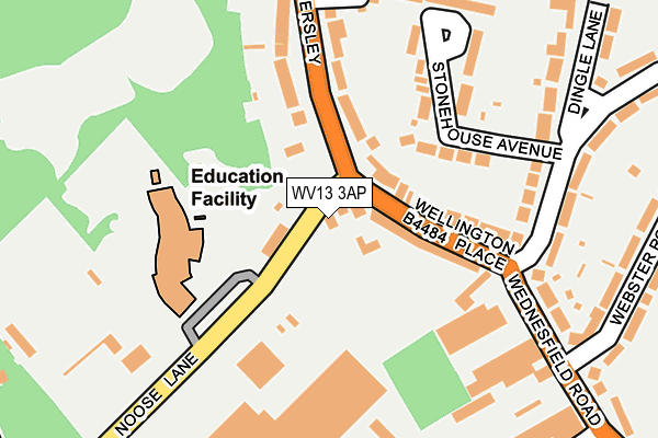 Map of BIG SPRING STREET APARTMENTS LTD at local scale