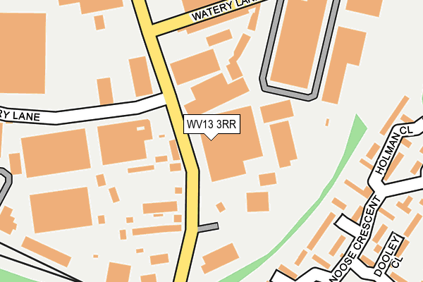 WV13 3RR map - OS OpenMap – Local (Ordnance Survey)