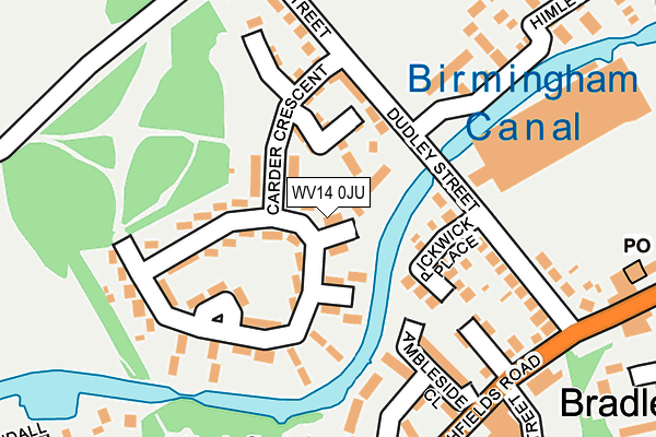 WV14 0JU map - OS OpenMap – Local (Ordnance Survey)