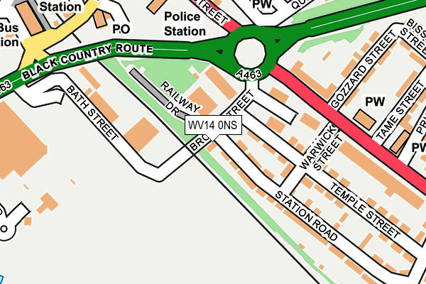 WV14 0NS map - OS OpenMap – Local (Ordnance Survey)