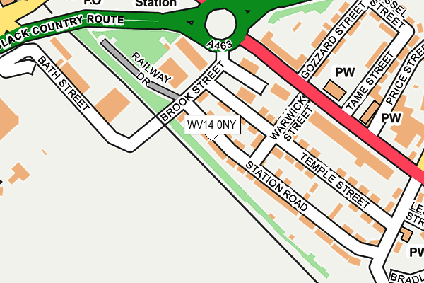 WV14 0NY map - OS OpenMap – Local (Ordnance Survey)