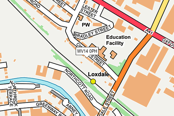 WV14 0PH map - OS OpenMap – Local (Ordnance Survey)