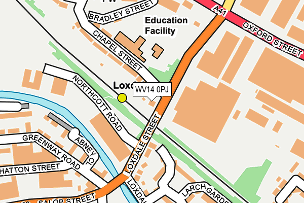 WV14 0PJ map - OS OpenMap – Local (Ordnance Survey)