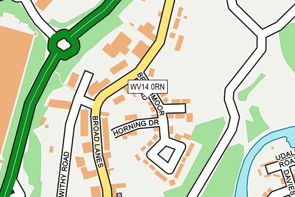 WV14 0RN map - OS OpenMap – Local (Ordnance Survey)