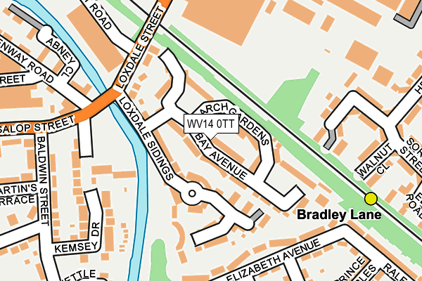 Map of BULLDOG PLUMBING SERVICES LTD at local scale