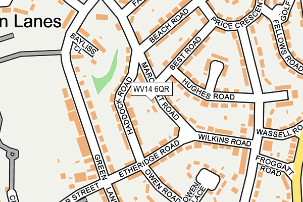 WV14 6QR map - OS OpenMap – Local (Ordnance Survey)