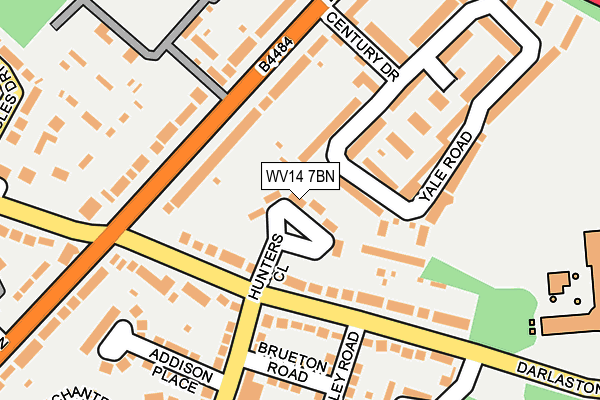 WV14 7BN map - OS OpenMap – Local (Ordnance Survey)