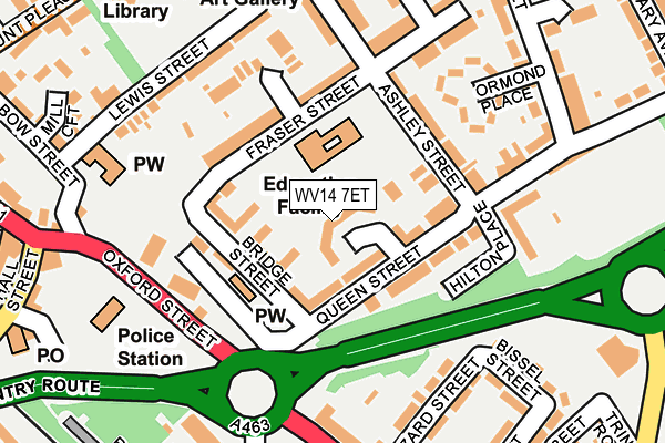 WV14 7ET map - OS OpenMap – Local (Ordnance Survey)