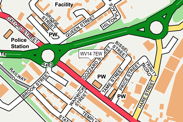 WV14 7EW map - OS OpenMap – Local (Ordnance Survey)
