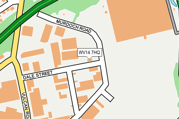 WV14 7HQ map - OS OpenMap – Local (Ordnance Survey)