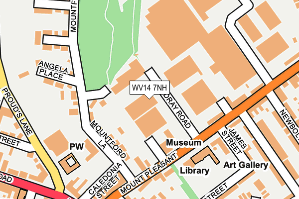 WV14 7NH map - OS OpenMap – Local (Ordnance Survey)