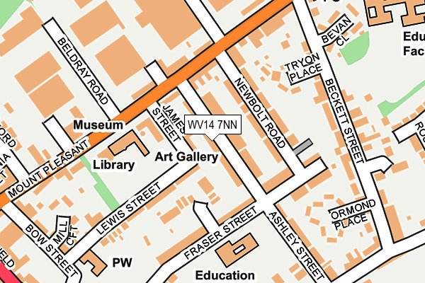 WV14 7NN map - OS OpenMap – Local (Ordnance Survey)