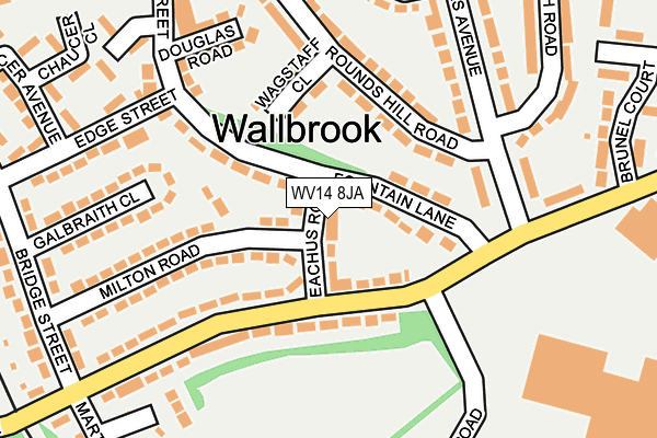 WV14 8JA map - OS OpenMap – Local (Ordnance Survey)