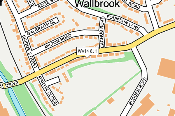 WV14 8JH map - OS OpenMap – Local (Ordnance Survey)