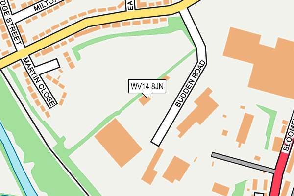 WV14 8JN map - OS OpenMap – Local (Ordnance Survey)