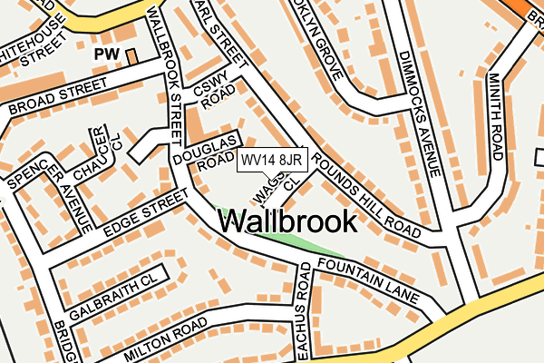 WV14 8JR map - OS OpenMap – Local (Ordnance Survey)