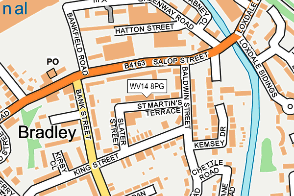 WV14 8PG map - OS OpenMap – Local (Ordnance Survey)