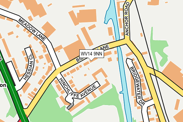 WV14 9NN map - OS OpenMap – Local (Ordnance Survey)