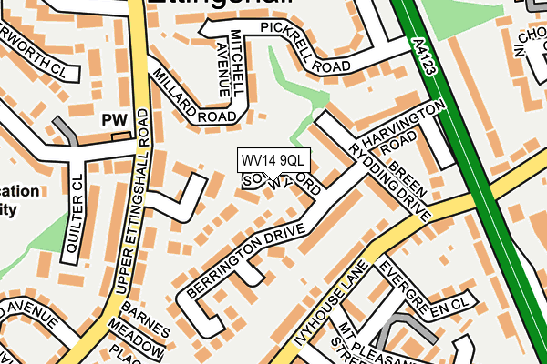 WV14 9QL map - OS OpenMap – Local (Ordnance Survey)