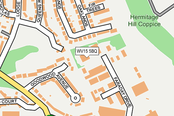 WV15 5BQ map - OS OpenMap – Local (Ordnance Survey)