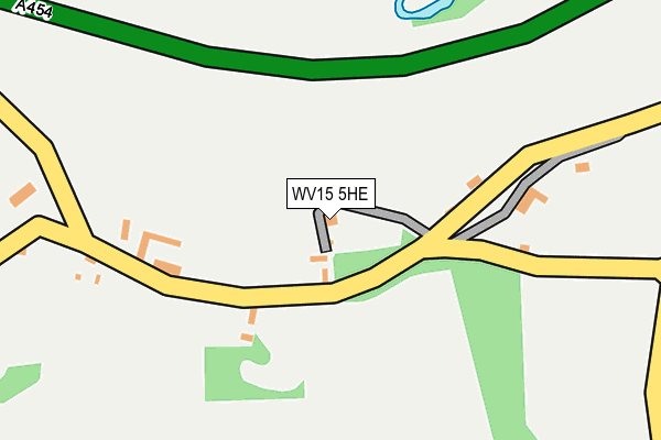 WV15 5HE map - OS OpenMap – Local (Ordnance Survey)