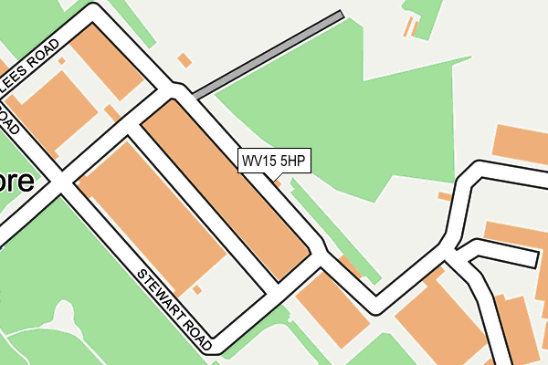 WV15 5HP map - OS OpenMap – Local (Ordnance Survey)