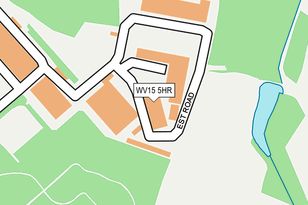 WV15 5HR map - OS OpenMap – Local (Ordnance Survey)
