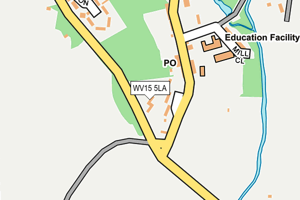 WV15 5LA map - OS OpenMap – Local (Ordnance Survey)