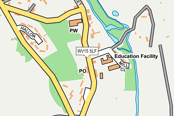 WV15 5LF map - OS OpenMap – Local (Ordnance Survey)