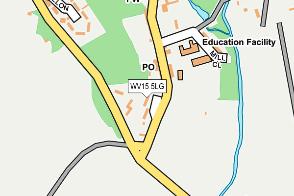 WV15 5LG map - OS OpenMap – Local (Ordnance Survey)