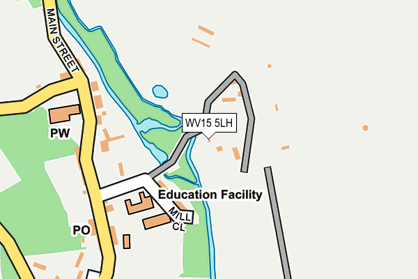 WV15 5LH map - OS OpenMap – Local (Ordnance Survey)