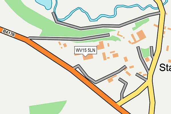 WV15 5LN map - OS OpenMap – Local (Ordnance Survey)