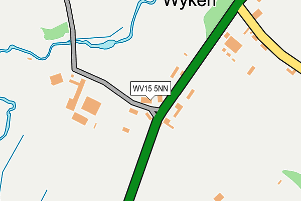 WV15 5NN map - OS OpenMap – Local (Ordnance Survey)