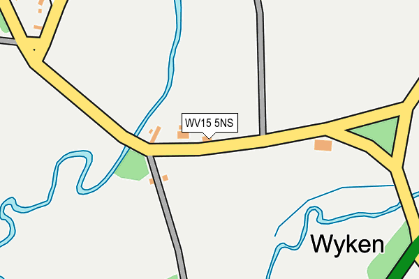 WV15 5NS map - OS OpenMap – Local (Ordnance Survey)