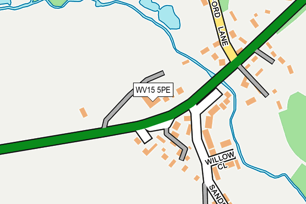 WV15 5PE map - OS OpenMap – Local (Ordnance Survey)