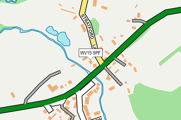 WV15 5PF map - OS OpenMap – Local (Ordnance Survey)