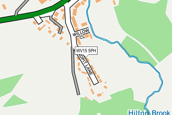 WV15 5PH map - OS OpenMap – Local (Ordnance Survey)