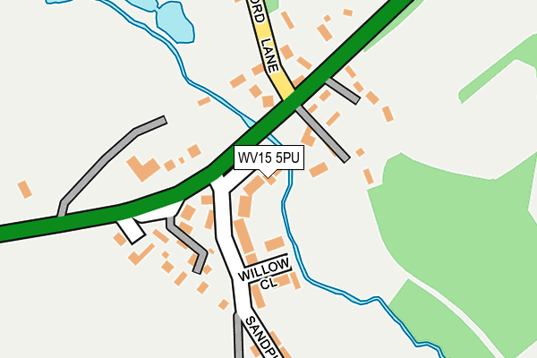 WV15 5PU map - OS OpenMap – Local (Ordnance Survey)