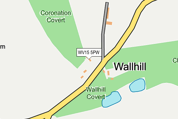 WV15 5PW map - OS OpenMap – Local (Ordnance Survey)