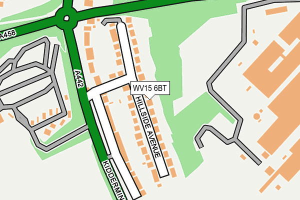 WV15 6BT map - OS OpenMap – Local (Ordnance Survey)