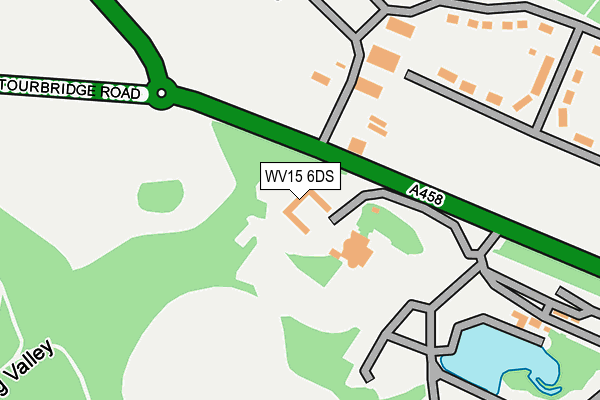 WV15 6DS map - OS OpenMap – Local (Ordnance Survey)