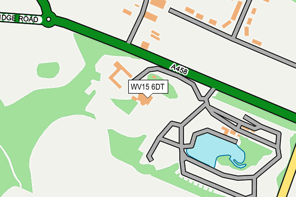 WV15 6DT map - OS OpenMap – Local (Ordnance Survey)
