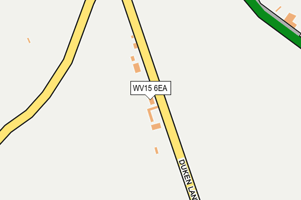 WV15 6EA map - OS OpenMap – Local (Ordnance Survey)