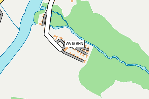 WV15 6HN map - OS OpenMap – Local (Ordnance Survey)