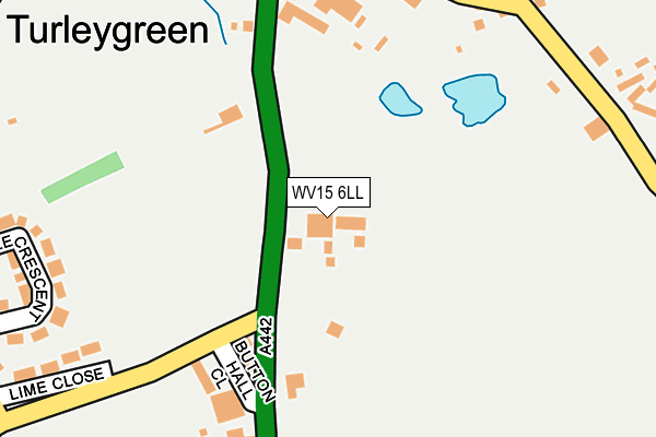WV15 6LL map - OS OpenMap – Local (Ordnance Survey)