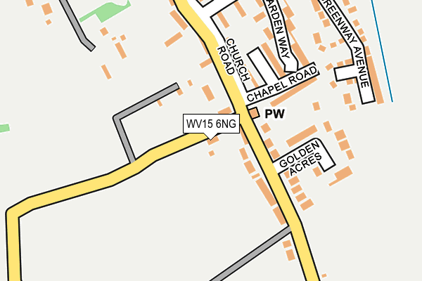 WV15 6NG map - OS OpenMap – Local (Ordnance Survey)