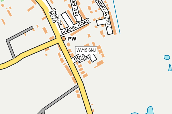 WV15 6NJ map - OS OpenMap – Local (Ordnance Survey)
